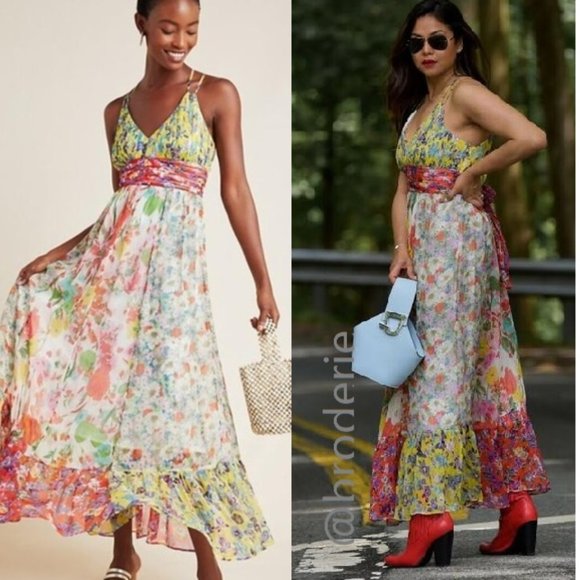 Anthropologie Dresses & Skirts - NEW Anthropologie Malibu Floral Maxi Dress